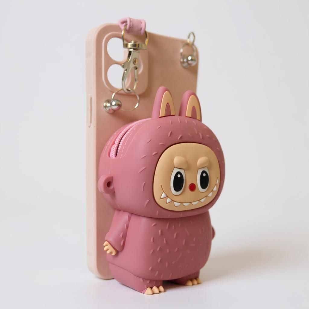 LABUBU COVER IPHONE WITH A WALLET