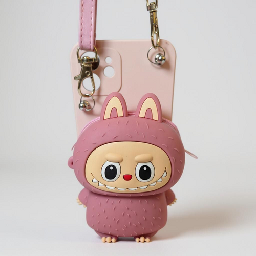 LABUBU COVER IPHONE WITH A WALLET