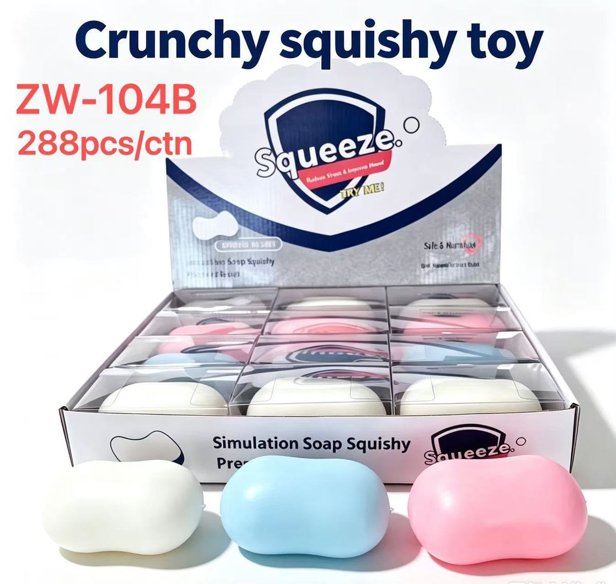 Crunchy Soap Squishy Toy Case ZW-104B