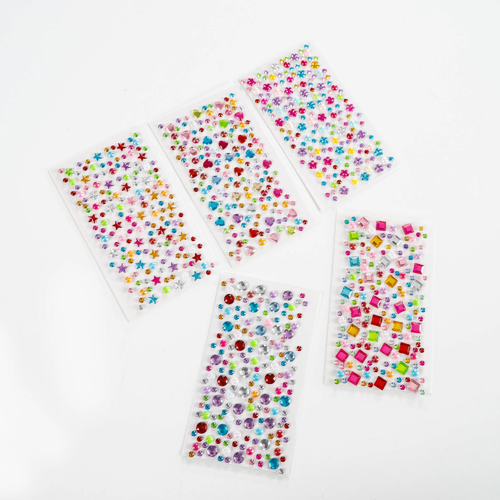 3D Blaze Rhinestone Sticker Sheets – Mix Pack (10 Sheets)