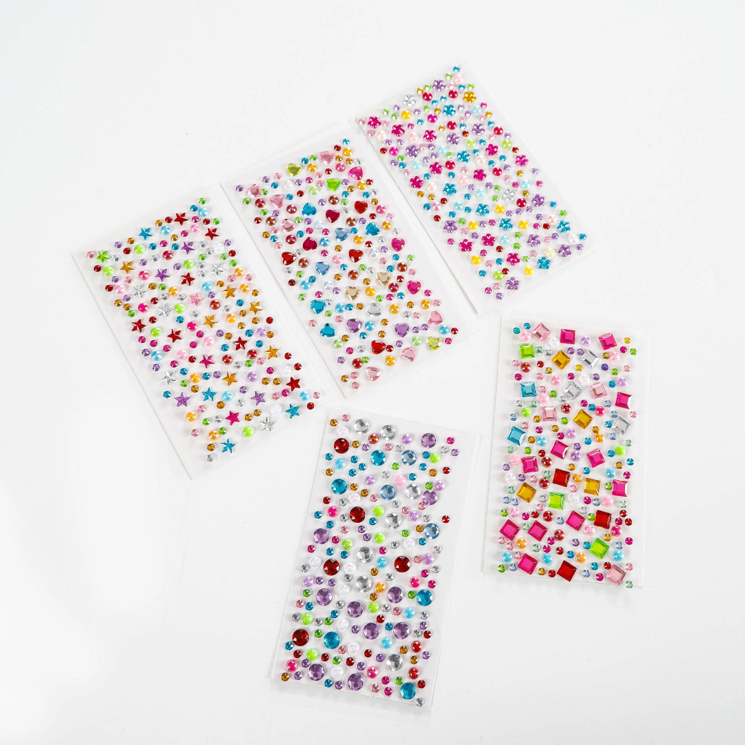 3D Blaze Rhinestone Sticker Sheets – Mix Pack (10 Sheets)