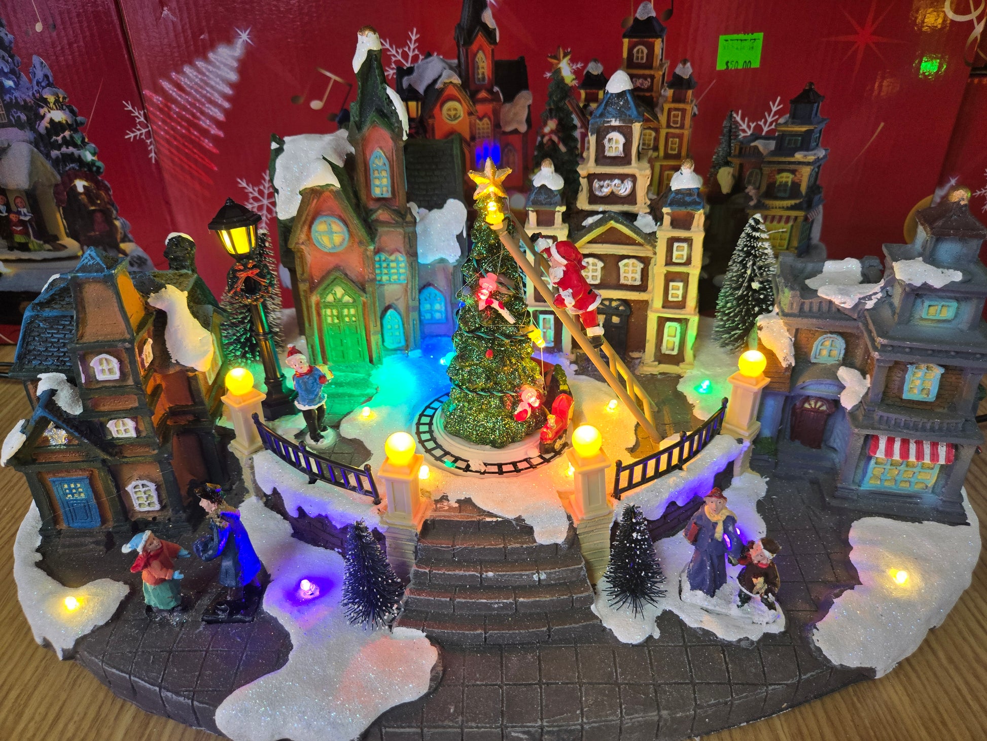 Winterglow Village - Illuminated Christmas Village Display