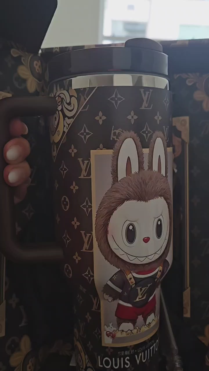 Custom Labubu Character Tumbler 40oz with Straw