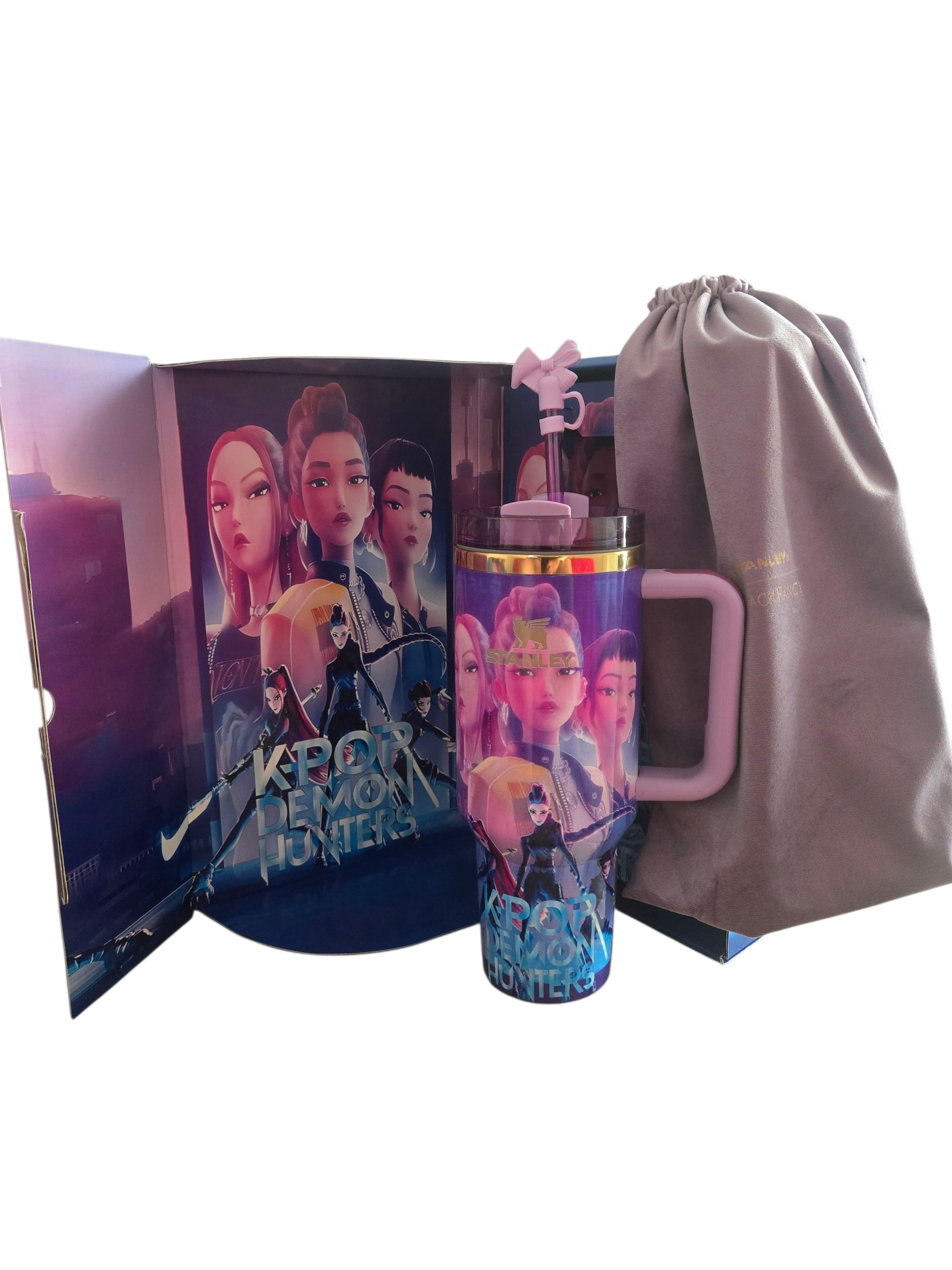 Kpop Demon Hunters Inspired Stanley Cup with Gift Box