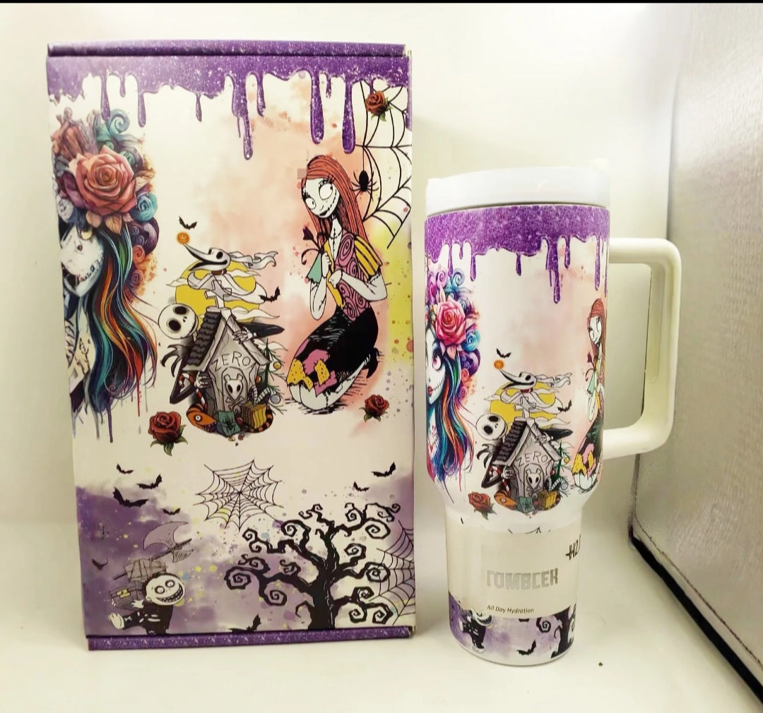 TUMBLR 40 OZ THE NIGHTMARE BEFORE CHRISTMAS- Magical Glow-in-the-Dark Custom Tumbler