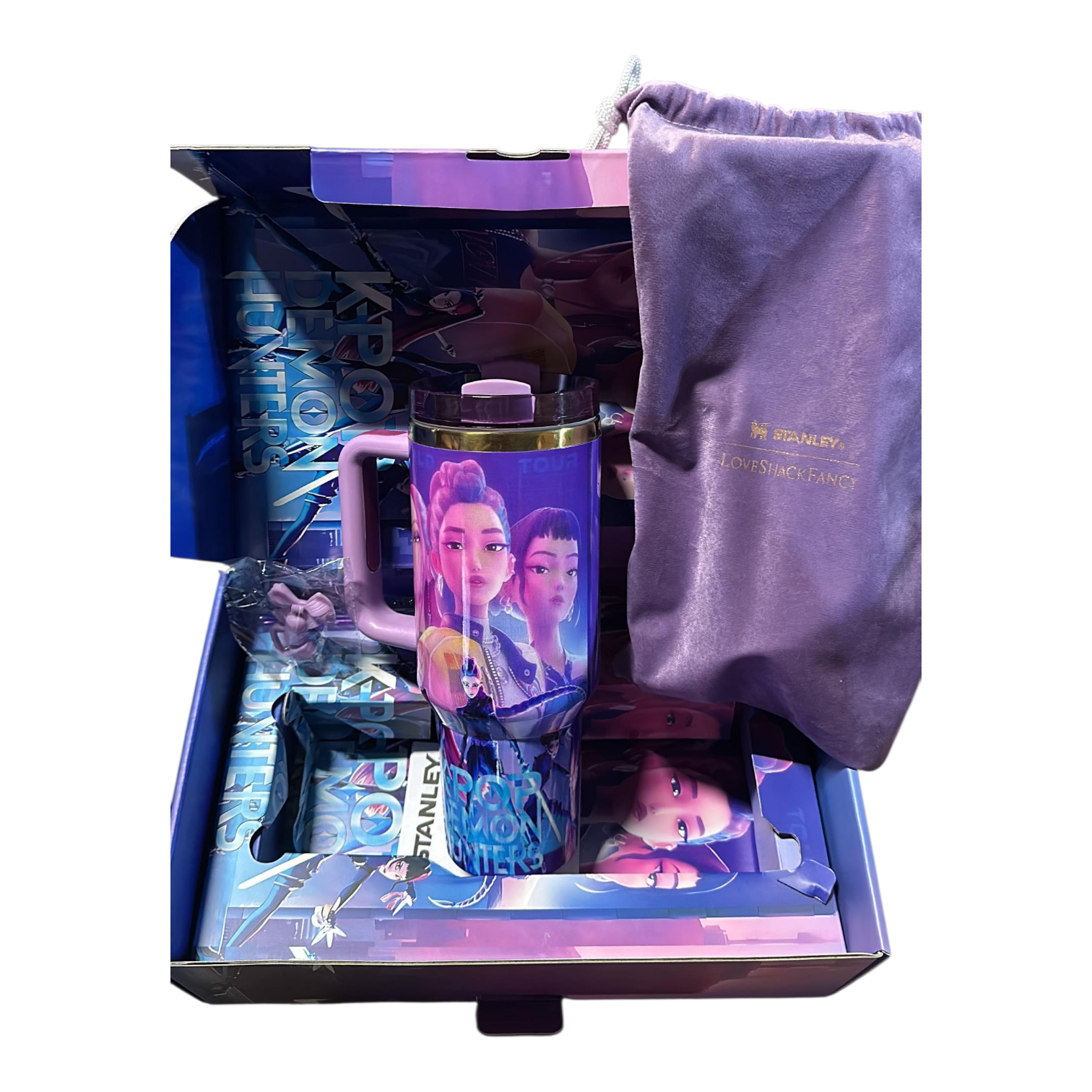 Kpop Demon Hunters Inspired Stanley Cup with Gift Box