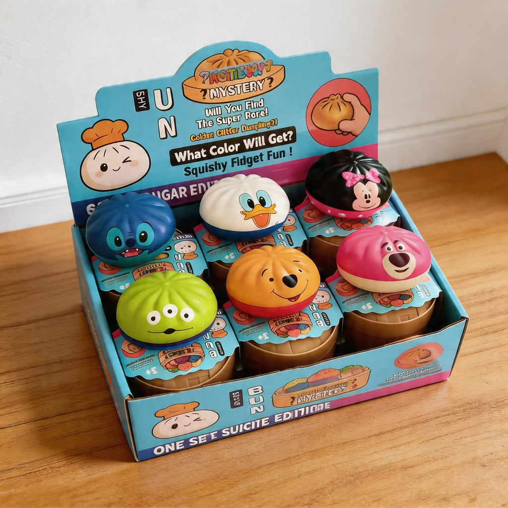 Mystery Dumpling Squishy Set™ – Sugar Edition (12pcs Collectible Characters)
