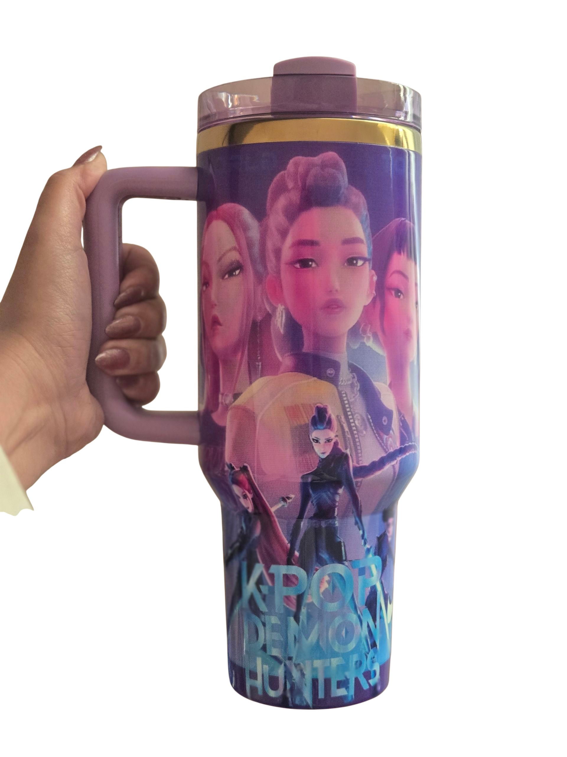 Kpop Demon Hunters Inspired Stanley Cup with Gift Box