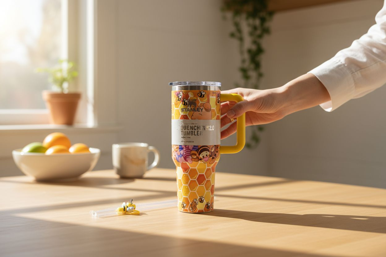 Stanley 40 oz Quencher Tumbler - Winnie The Pooh Honeycomb Edition