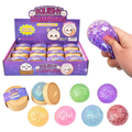 Case Glitter Squishy Dumpling Mystery Sensory Fidget Toy. 12 Pieces