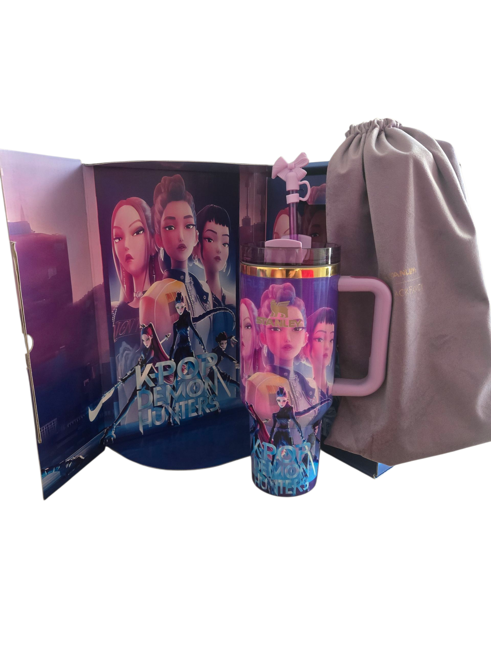 Kpop Demon Hunters Inspired Stanley Cup with Gift Box