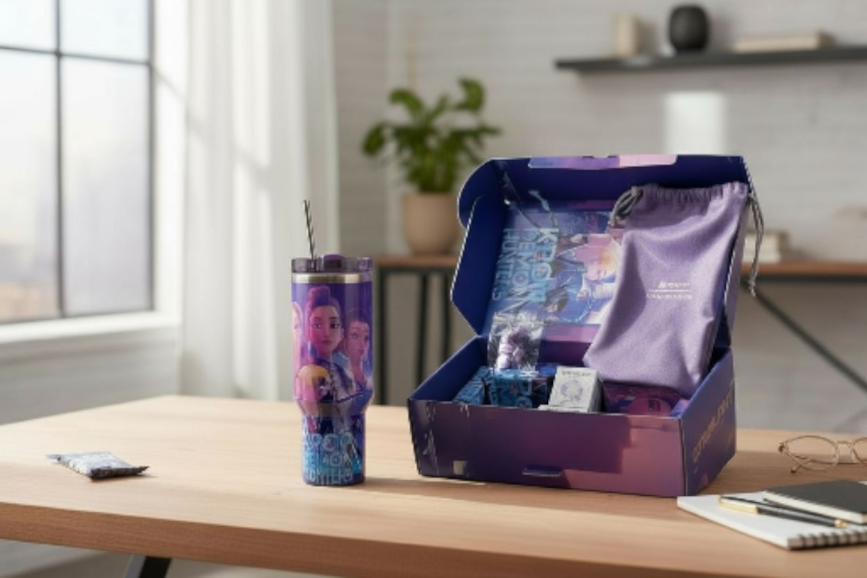 Kpop Demon Hunters Inspired Stanley Cup with Gift Box