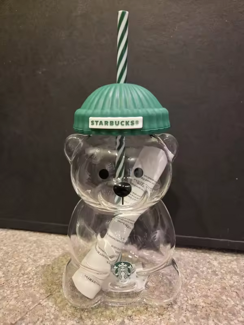 Bearista Starbucks Inspired Glass Cup Custom/Gift Manufacture