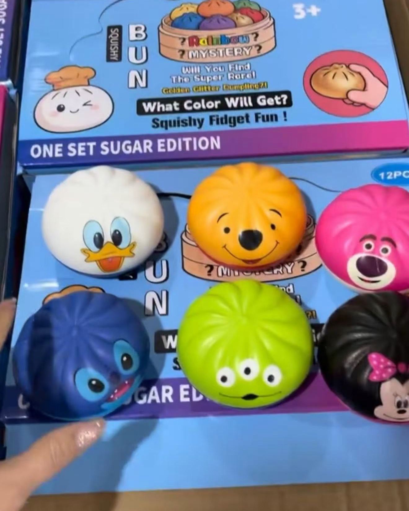 Mystery Dumpling Squishy Set™ – Sugar Edition (12pcs Collectible Characters)